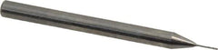 Magafor - #82 Solid Carbide 4 Flute Chucking Reamer - Spiral Flute, 0.118" Straight Shank, 3/64" Flute Length, 1-17/32" OAL - All Tool & Supply