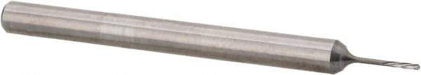 Magafor - 0.5004mm Solid Carbide 4 Flute Chucking Reamer - Spiral Flute, 0.118" Straight Shank, 3/32" Flute Length, 1-17/32" OAL - All Tool & Supply