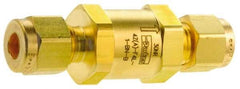 Parker - 3,000 Max psi, 3/8" Pipe, Brass Instrumentation Filter - Micro Rating 1, Viton Seal - All Tool & Supply