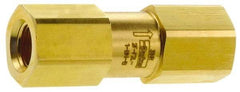 Parker - 3,000 Max psi, 1/2" Pipe, FNPT x FNPT End Connections, Brass Instrumentation Filter - Micro Rating 1, Viton Seal - All Tool & Supply