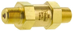 Parker - 3,000 Max psi, 1/2" Pipe, MNPT x MNPT End Connections, Brass Instrumentation Filter - Micro Rating 1, Viton Seal - All Tool & Supply