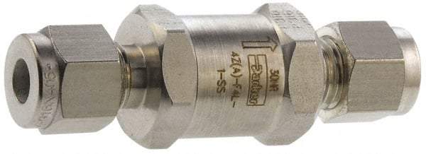 Parker - 6,000 Max psi, 3/8" Pipe, Stainless Steel Instrumentation Filter - Micro Rating 1, 316 Grade, Viton Seal - All Tool & Supply