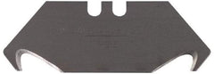 Stanley - 100 Piece Carbon Steel Hook Blade - 2-1/16" OAL, 0.024" Blade Thickness - All Tool & Supply