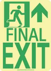 NMC - Final Exit, Polyester Exit Sign - 8" Wide x 11" High, Glow-in-the-Dark - All Tool & Supply