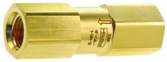 Parker - 3/4" Brass Check Valve - Inline, FNPT x FNPT, 3,000 WOG - All Tool & Supply