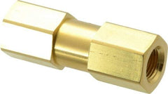 Parker - 1/8" Brass Check Valve - Inline, FNPT x FNPT, 3,000 WOG - All Tool & Supply