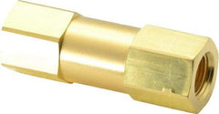 Parker - 3/8" Brass Check Valve - Inline, FNPT x FNPT, 3,000 WOG - All Tool & Supply