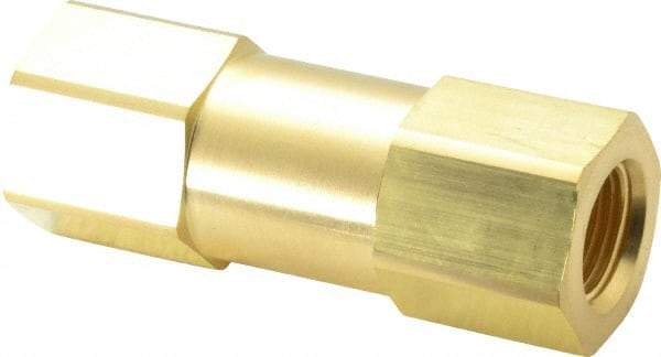 Parker - 1/2" Brass Check Valve - Inline, FNPT x FNPT, 3,000 WOG - All Tool & Supply