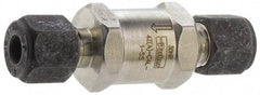 Parker - 1/4" Stainless Steel Check Valve - Inline, Comp x Comp, 6,000 WOG - All Tool & Supply