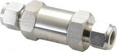 Parker - 1/2" Stainless Steel Check Valve - Inline, Comp x Comp, 6,000 WOG - All Tool & Supply