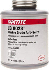 Loctite - 16 oz Brush Top Anti-Seize Anti-Seize Lubricant - Calcium Sulfonate, 2,400°F - All Tool & Supply