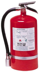 Kidde - 15.5 Lb, 2-A:10-B:C Rated, Halotron Fire Extinguisher - 7-1/4" Diam x 17.12" High, 125 psi, 18' Discharge in 14 sec, Steel Cylinder - All Tool & Supply