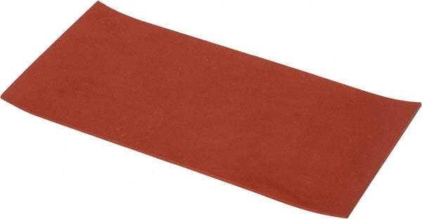 Made in USA - 6" Wide, 1/8" Thick, Silicone Rubber Foam Sheet - 30 Durometer, Orange-Red, -60 to 500°F, 650 psi Tensile Strength, Cut-to-Length - All Tool & Supply