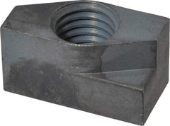 Gibraltar - 5/8-11 Blind Tapped Quarter Turn T Slot Nut - 11/16" Slot Width, 11/16 x 0.427" Base Width x Height, 1-3/8 x 3/4" OAL x Height - All Tool & Supply