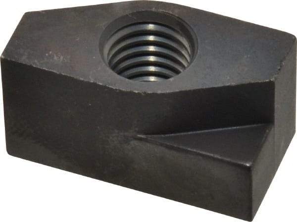 Gibraltar - 1/2-13 Blind Tapped Quarter Turn T Slot Nut - 11/16" Slot Width, 11/16 x 0.427" Base Width x Height, 1-3/8 x 3/4" OAL x Height - All Tool & Supply