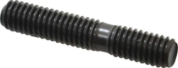 Gibraltar - 3/8-16 2" OAL Unequal Double Threaded Stud - Carbon Steel, Black Oxide Finish, 1" Long Thread Length, 5/8" Short Thread Length - All Tool & Supply