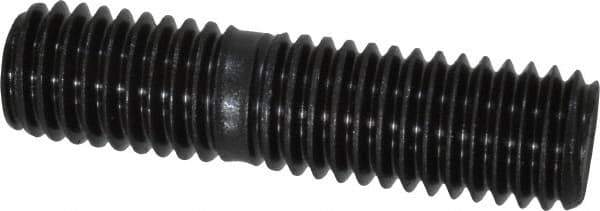 Gibraltar - 1/2-13 2" OAL Unequal Double Threaded Stud - Carbon Steel, Black Oxide Finish, 1" Long Thread Length, 5/8" Short Thread Length - All Tool & Supply