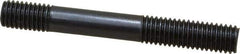 Gibraltar - 1/2-13 4" OAL Unequal Double Threaded Stud - Carbon Steel, Black Oxide Finish, 1-1/2" Long Thread Length, 3/4" Short Thread Length - All Tool & Supply