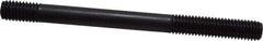 Gibraltar - 1/2-13 6" OAL Unequal Double Threaded Stud - Carbon Steel, Black Oxide Finish, 2" Long Thread Length, 1-3/4" Short Thread Length - All Tool & Supply