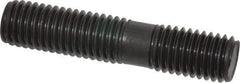 Gibraltar - 5/8-11 3" OAL Unequal Double Threaded Stud - Carbon Steel, Black Oxide Finish, 1-1/2" Long Thread Length, 7/8" Short Thread Length - All Tool & Supply