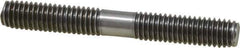 Gibraltar - 3/8-16 3" OAL Equal Double Threaded Stud - Stainless Steel, Black Oxide Finish, 1-1/8" Equal Thread Length - All Tool & Supply