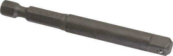 Irwin - 1/4" Square Size Hex to Square Adapter - 1/4" Hex Drive, 3" OAL - All Tool & Supply