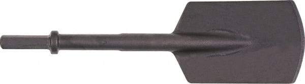 Ingersoll-Rand - 5-1/2" Head Width, 16" OAL, 0.7" Shank Diam, Spade Chisel - Hex Drive, Hex Shank, Steel - All Tool & Supply