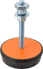 Mason Ind. - 5/8-11 Bolt Thread, 5" Wide Standard Deflection Stud Mount Leveling Pad & Mount - 3,000 Max Lb Capacity, 5" Base Diam - All Tool & Supply