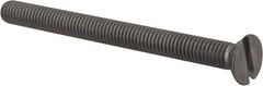 Value Collection - M6x1.00 Metric Coarse, 70mm OAL Slotted Drive Machine Screw - Flat Head, Grade 18-8 & A2 Stainless Steel, Uncoated, Without Washer - All Tool & Supply