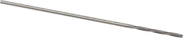 Magafor - 0.6706mm Solid Carbide 4 Flute Chucking Reamer - Spiral Flute, 0.0264" Straight Shank, 9/32" Flute Length, 1-5/16" OAL - All Tool & Supply