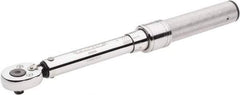 Proto - 1/4" Drive Micrometer Type Ratchet Head Torque Wrench - 10 In/Lb to 50 In/Lb Torque, 9-1/2" OAL - All Tool & Supply