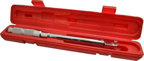 Proto - 3/8" Drive Micrometer Fixed Head Torque Wrench - 200 In/Lb to 119 N/m Torque, 15-13/64" OAL, 5 In/Lb Graduation, Ratchet Head - All Tool & Supply