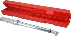 Proto - 3/8" Drive Micrometer Fixed Head Torque Wrench - 21 N/m to 116 N/m Torque, 15-13/64" OAL, 116 N/m Graduation - All Tool & Supply