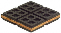 Mason Ind. - 18" Long x 18" Wide x 3/4" Thick, Rubber & Cork, Machinery Leveling Pad & Mat - All Tool & Supply