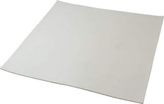 Made in USA - 12" Long, 12" Wide, 1/16" Thick, Silicone Rubber Foam Sheet - 35 to 45 Durometer, White, -20 to 500°F, 640 psi Tensile Strength, Plain Backing, Stock Length - All Tool & Supply