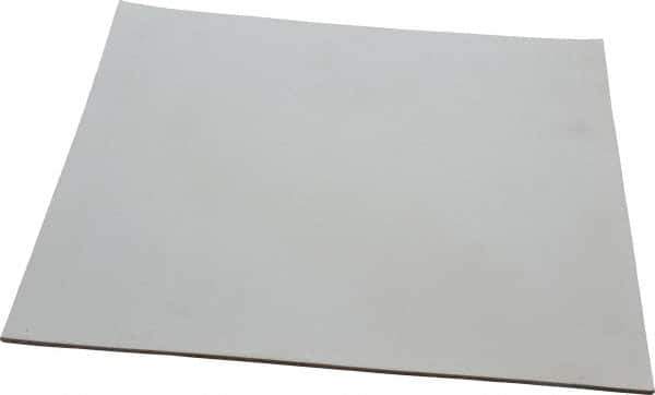 Made in USA - 12" Long, 12" Wide, 1/8" Thick, Silicone Rubber Foam Sheet - 35 to 45 Durometer, White, -20 to 500°F, 640 psi Tensile Strength, Adhesive Backing, Stock Length - All Tool & Supply