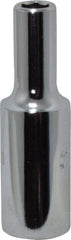 Proto - 3/8" Drive, Deep Hand Socket - 6 Points, 2-1/8" OAL, Chrome Finish - All Tool & Supply