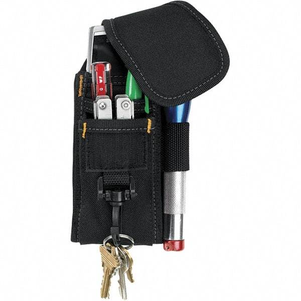 CLC - Cell Phone Holster with 5 Pockets - Ballistic Polyester, Black, 4" Wide x 7" High x 2" Deep - All Tool & Supply