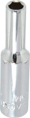 Blackhawk by Proto - 1/4" Drive, Deep Hand Socket - 6 Points, 1-15/16" OAL, Chrome Finish - All Tool & Supply