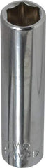 Blackhawk by Proto - 1/4" Drive, Deep Hand Socket - 6 Points, 1-15/16" OAL, Chrome Finish - All Tool & Supply