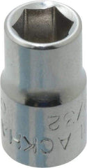 Blackhawk by Proto - 9/32", 1/4" Drive, Standard Hand Socket - 6 Points, 1" OAL, Chrome Finish - All Tool & Supply