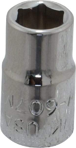 Blackhawk by Proto - 1/4" Drive, Standard Hand Socket - 6 Points, 7/8" OAL, Chrome Finish - All Tool & Supply