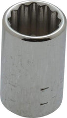 Blackhawk by Proto - 1/4" Drive, Standard Hand Socket - 12 Points, 7/8" OAL, Chrome Finish - All Tool & Supply