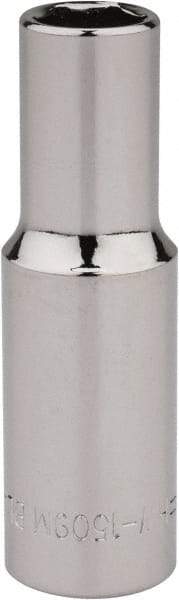 Blackhawk by Proto - 3/8" Drive, Deep Hand Socket - 6 Points, 2-7/64" OAL, Chrome Finish - All Tool & Supply