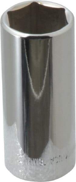 Blackhawk by Proto - 3/8" Drive, Deep Hand Socket - 6 Points, 2-13/64" OAL, Chrome Finish - All Tool & Supply