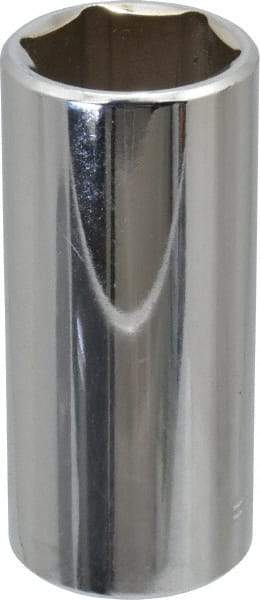 Blackhawk by Proto - 3/4", 3/8" Drive, Deep Hand Socket - 6 Points, 2-13/64" OAL, Chrome Finish - All Tool & Supply