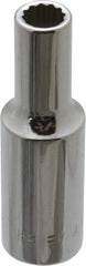 Blackhawk by Proto - 3/8" Drive, Deep Hand Socket - 12 Points, 2-7/64" OAL, Chrome Finish - All Tool & Supply