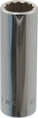 Blackhawk by Proto - 3/8" Drive, Deep Hand Socket - 12 Points, 1-13/16" OAL, Chrome Finish - All Tool & Supply