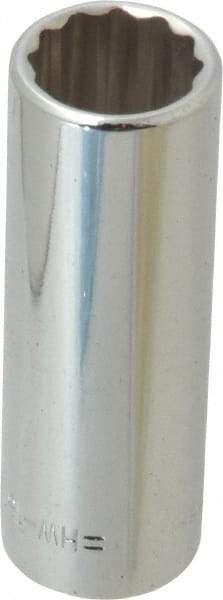 Blackhawk by Proto - 3/8" Drive, Deep Hand Socket - 12 Points, 1-13/16" OAL, Chrome Finish - All Tool & Supply