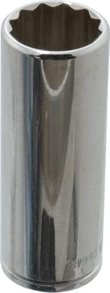 Blackhawk by Proto - 3/8" Drive, Deep Hand Socket - 12 Points, 2-3/4" OAL, Chrome Finish - All Tool & Supply